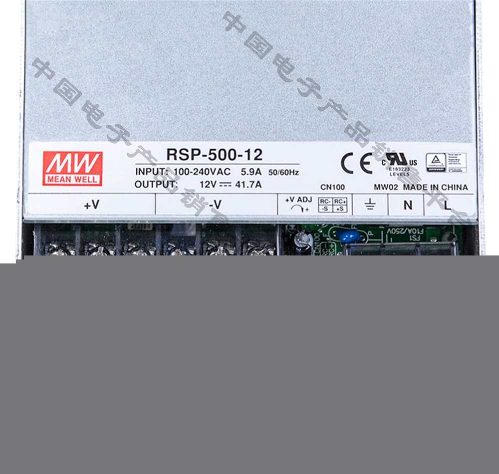 明緯******PFC電源 RSP-500-12 直流12V41.7A開(kāi)關(guān)電源 3年質(zhì)保